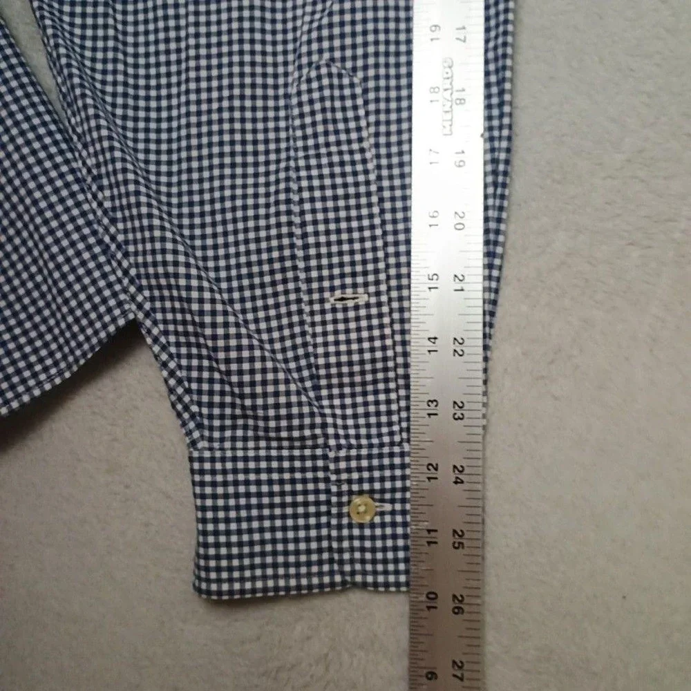 Ralph Lauren Shirt Mens Big 3XB Blue Plaid Button-Down Classic Pink Pony Casual